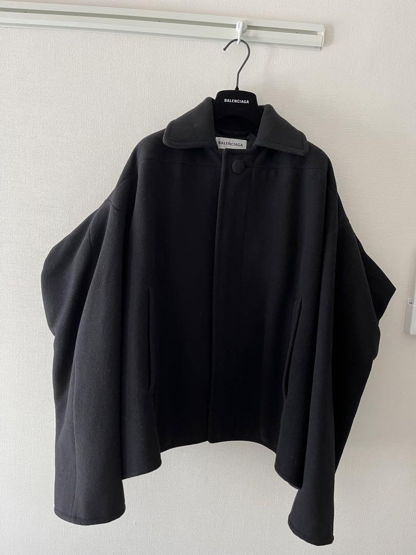 BALENCIAGA 2way Black Short Coat