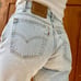 Vintage 90s 550 High Waist Super Light Wash Mom Jeans