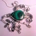 Malachite 925 Sterling Silver Necklace