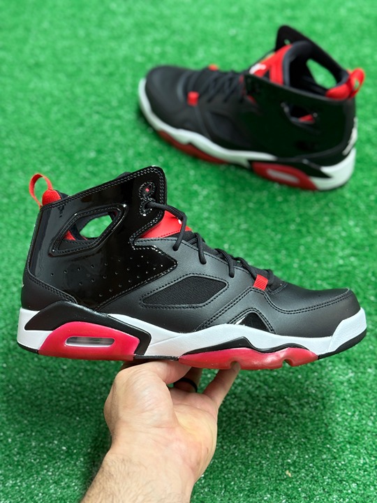 Nike Jordan Flight Club 91 Black Red Mens Basketball Shoes DC7329-006 NEW Sz 12