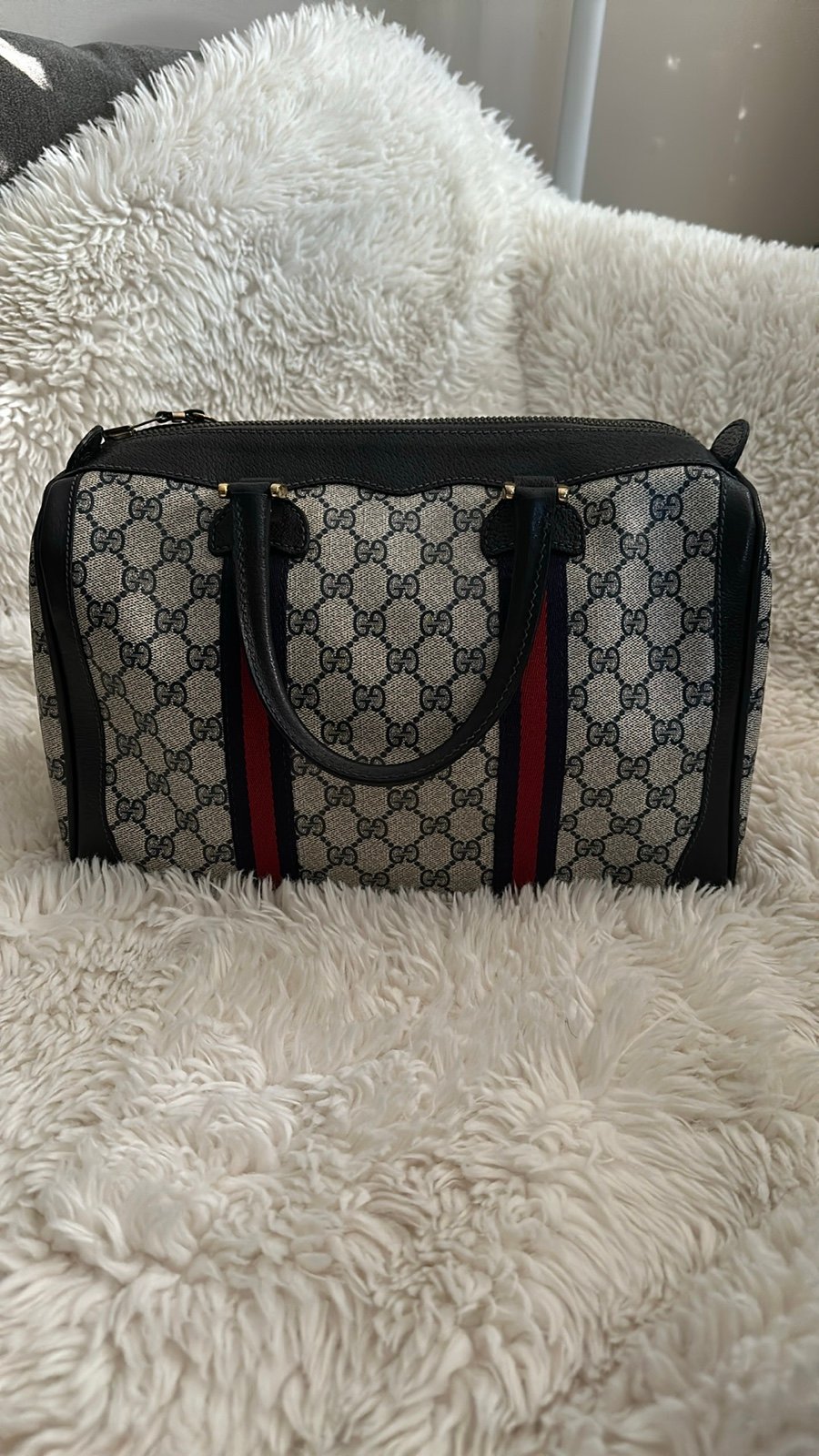 Gucci GG Boston Bag , Navy