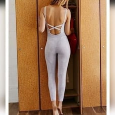 Free People Good Karma Onesie XS/S NWOT Ice Grey Color