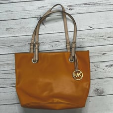 Michael Kors Mustard Yellow Saffiano Leather Tote Shoulder Bag