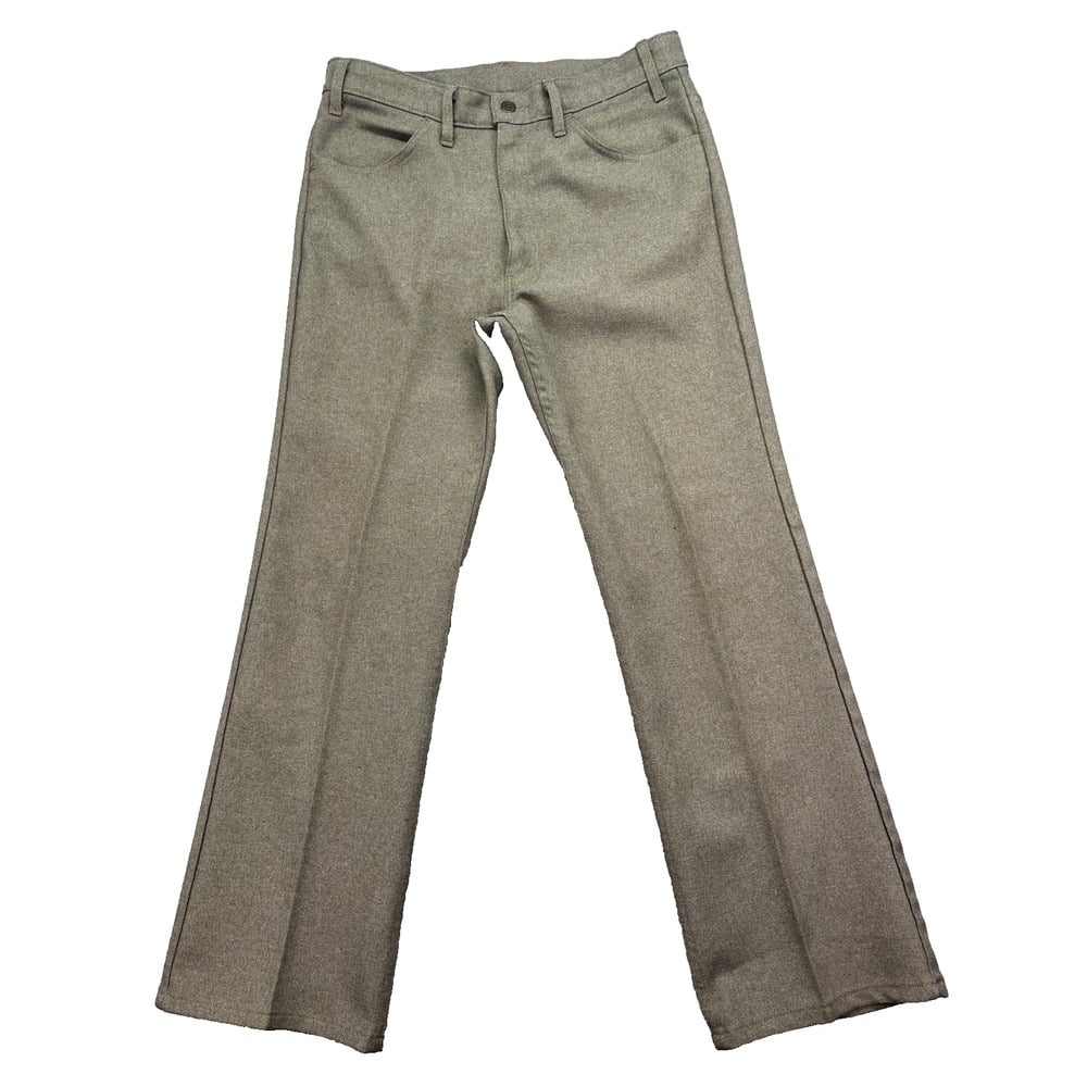 Vtg 90s Levis 517 Brown Boot Cut Rancher Slacks Sz 34 Fit 33 Dacron Gold Tab USA