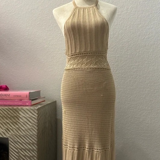 Long backless summer dress