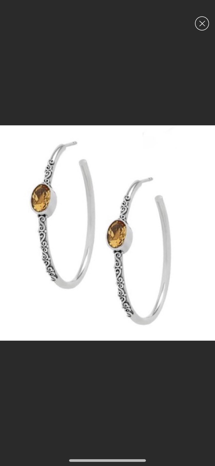 Samuel B. Sterling Silver Bezel Set Oval