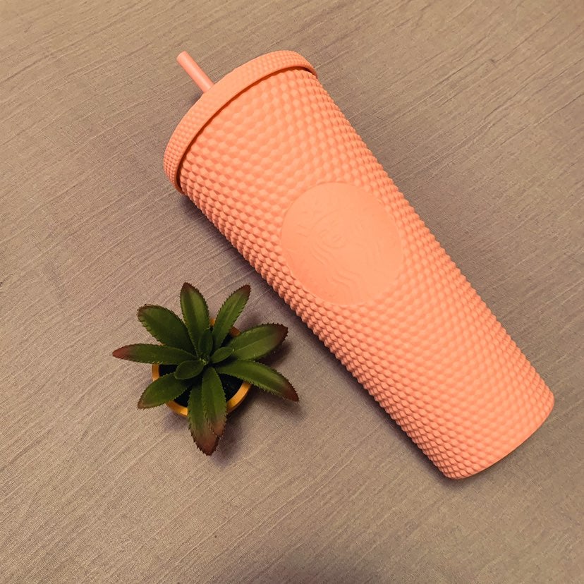 Starbucks matte pink studded tumbler