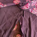 Vintage Whimsigoth Fairy Burgundy Asymmetrical Flowy Paisley Midi Skirt Size 16
