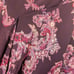 Vintage Whimsigoth Fairy Burgundy Asymmetrical Flowy Paisley Midi Skirt Size 16