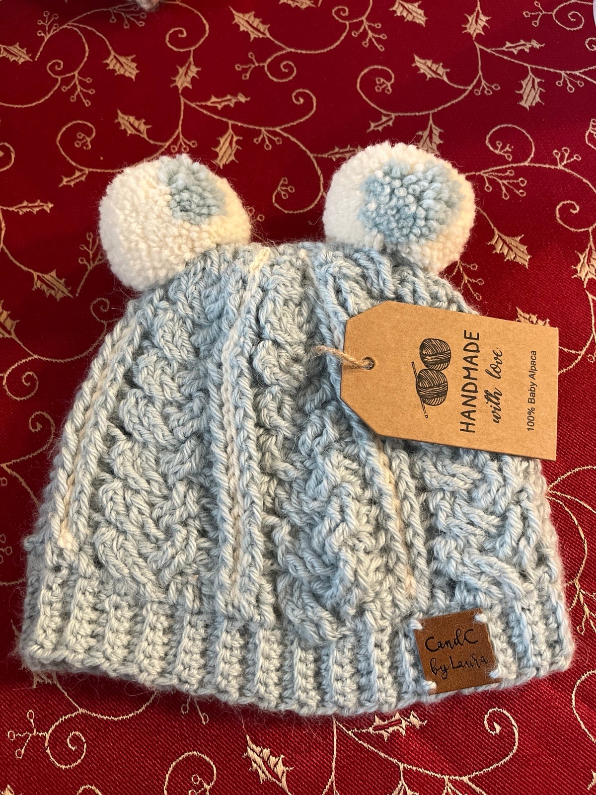 Baby boy alpaca beanie