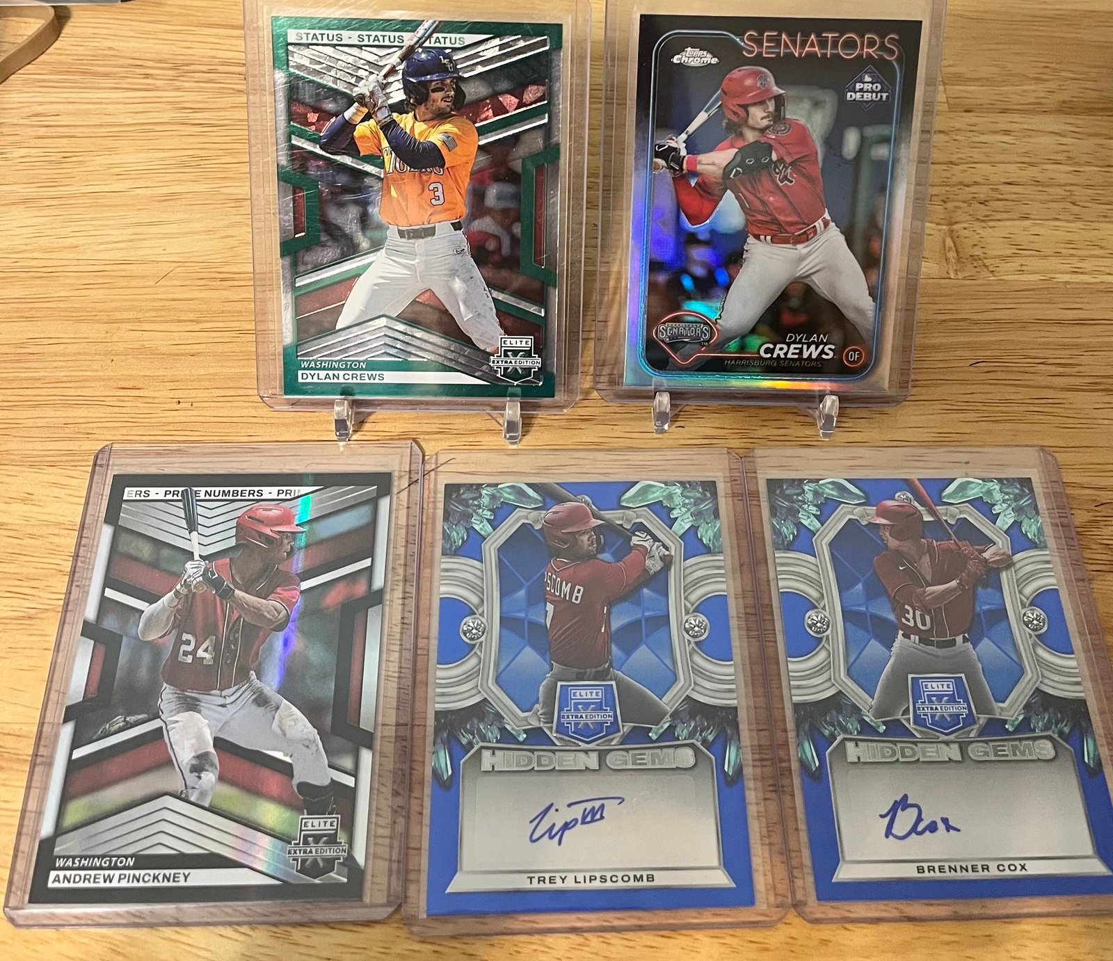 2023 Panini Elite Extra Edition #1 DYLAN CREWS Green Status 407/499 Nationals+