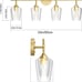 4-Lights Gold Vanity Light Fixture Vintage Gold Vanity Lights Wall Lighting
