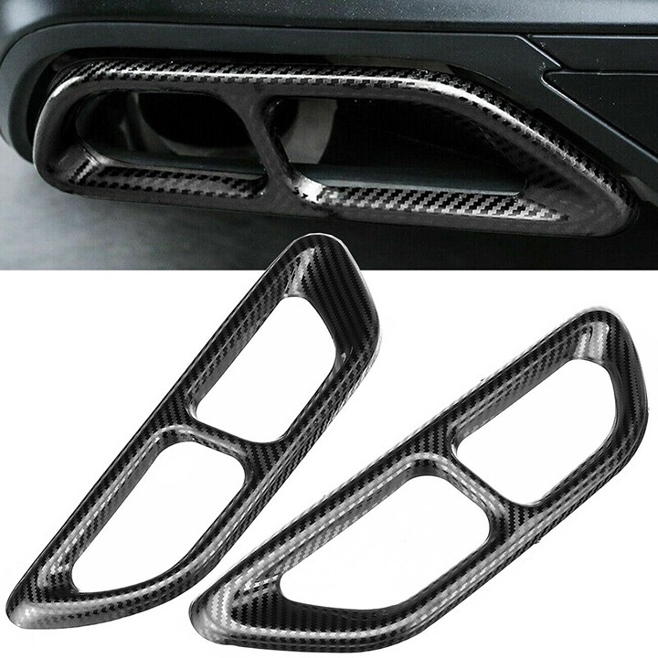 New Honda Accord 2018-2022 Car Rear Exhaust Muffler Tip Carbon Fiber Cover Trim