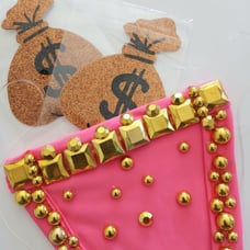 Skimpy Exotic Dancewear Thong w/ FREE Money Pasties