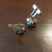 SWANK Gols Silver Two Tone Knot Design Tie Bar and Cufflinks Set Vintage