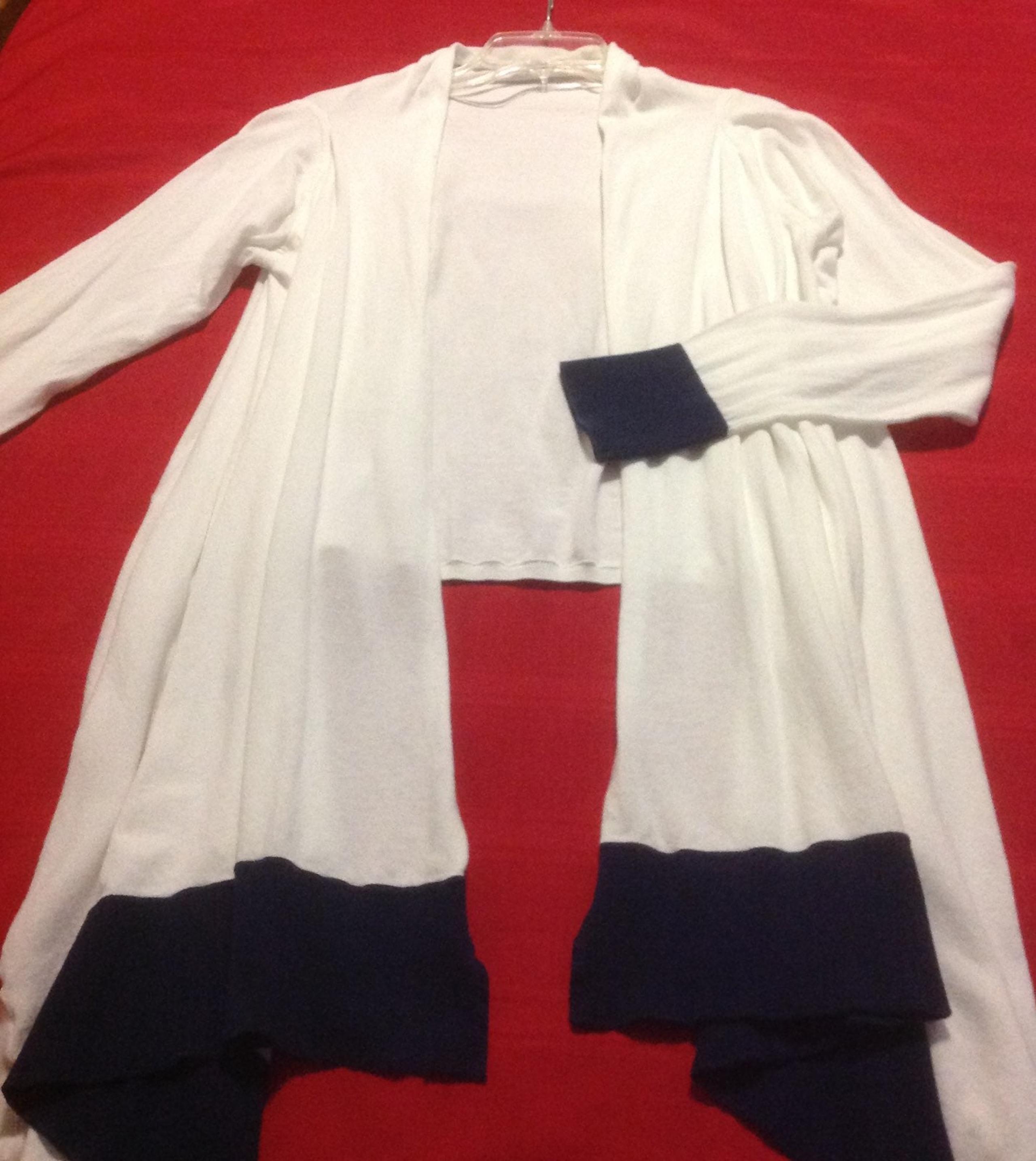 NAUTICA Cascading Cardigan Sweater XL