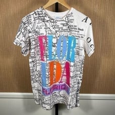 Sun Sportswear Men's Vintage Florida Map AOP Allover Print T-shirt White Small