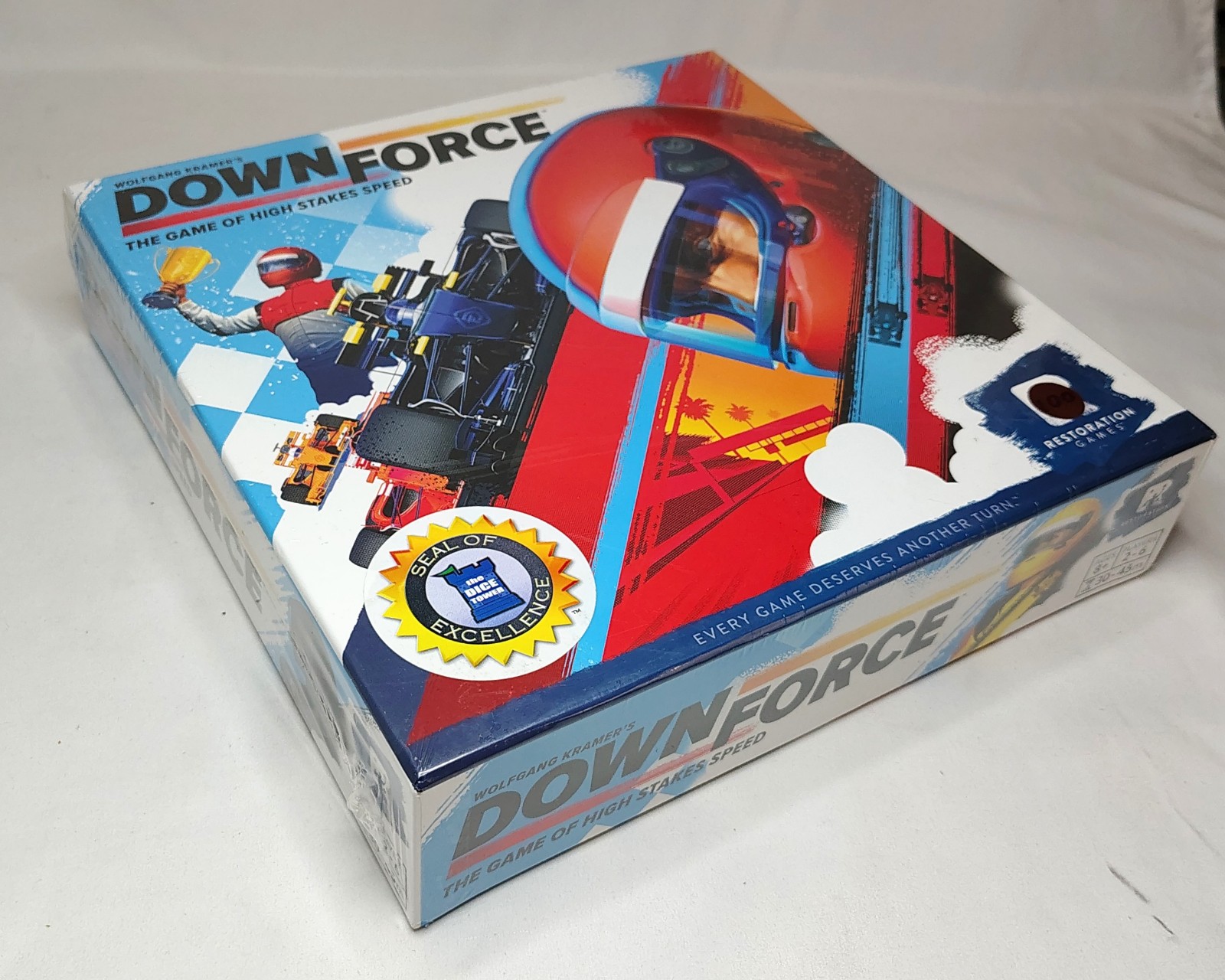 Downforce The Game of High Stakes Speed Board Game Wolfgang Kramer SEALED 2017
