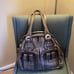 Lockheart Grey Leather Shoulder Bag