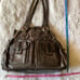 Lockheart Grey Leather Shoulder Bag