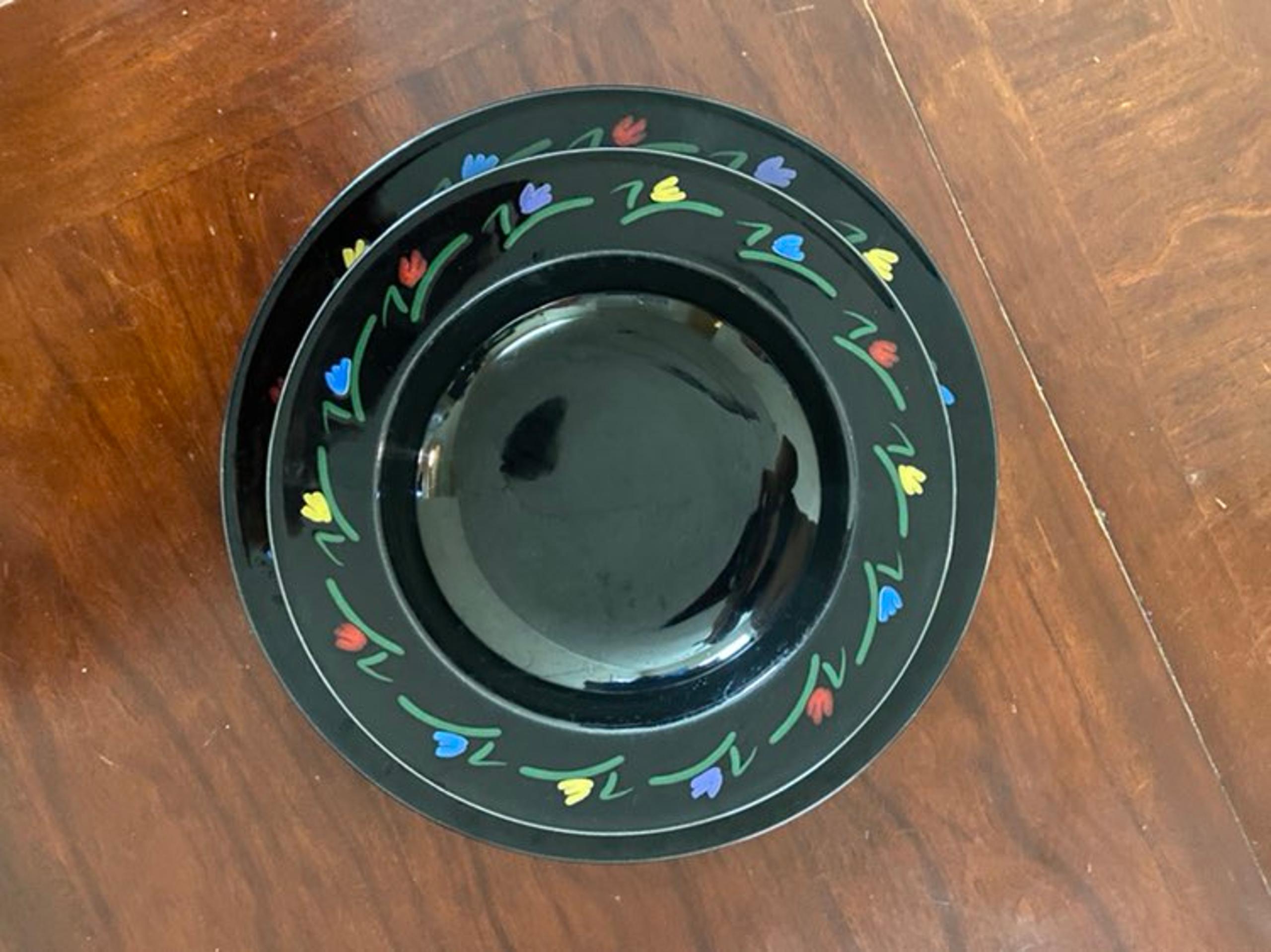 Vintage mikasa galleria dinner plate and bowl