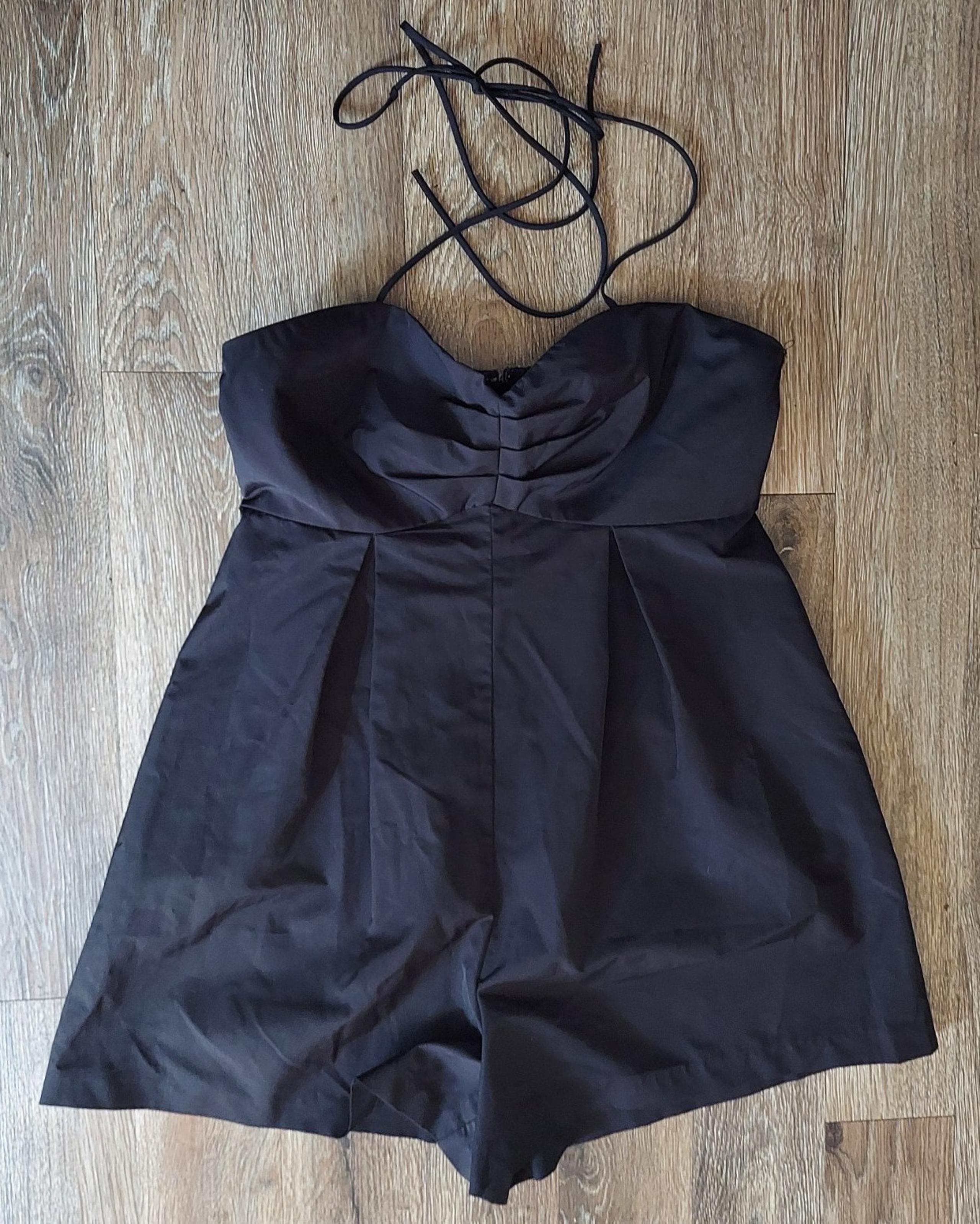 Urban Outfitters Womens Romper Black Tie Neck Or Strapless Medium