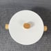 Aava Nordic Serving Bowl with Wooden Knobs & Lid Large White Ceramic New in Box
