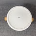 Aava Nordic Serving Bowl with Wooden Knobs & Lid Large White Ceramic New in Box