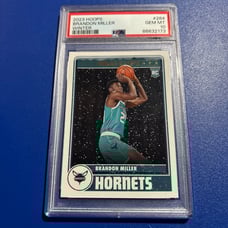 2023 Hoops Brandon Miller Rookie Hornets #284 PSA 10 Gem Mint Panini NBA