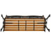New 49 Garden Bench Outdoor Patio Park Furniture Hardwood Slats Cast Iron Frame