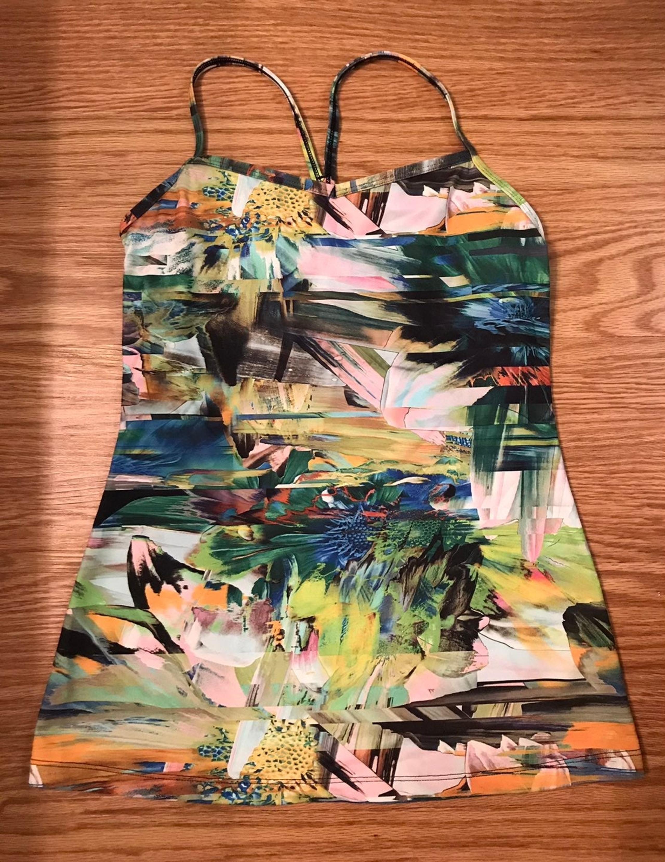 Lucy Activewear Blurred Floral Tank Top