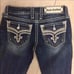 NWT ROCK REVIVAL BOOT CUT JEANS SIZE 26