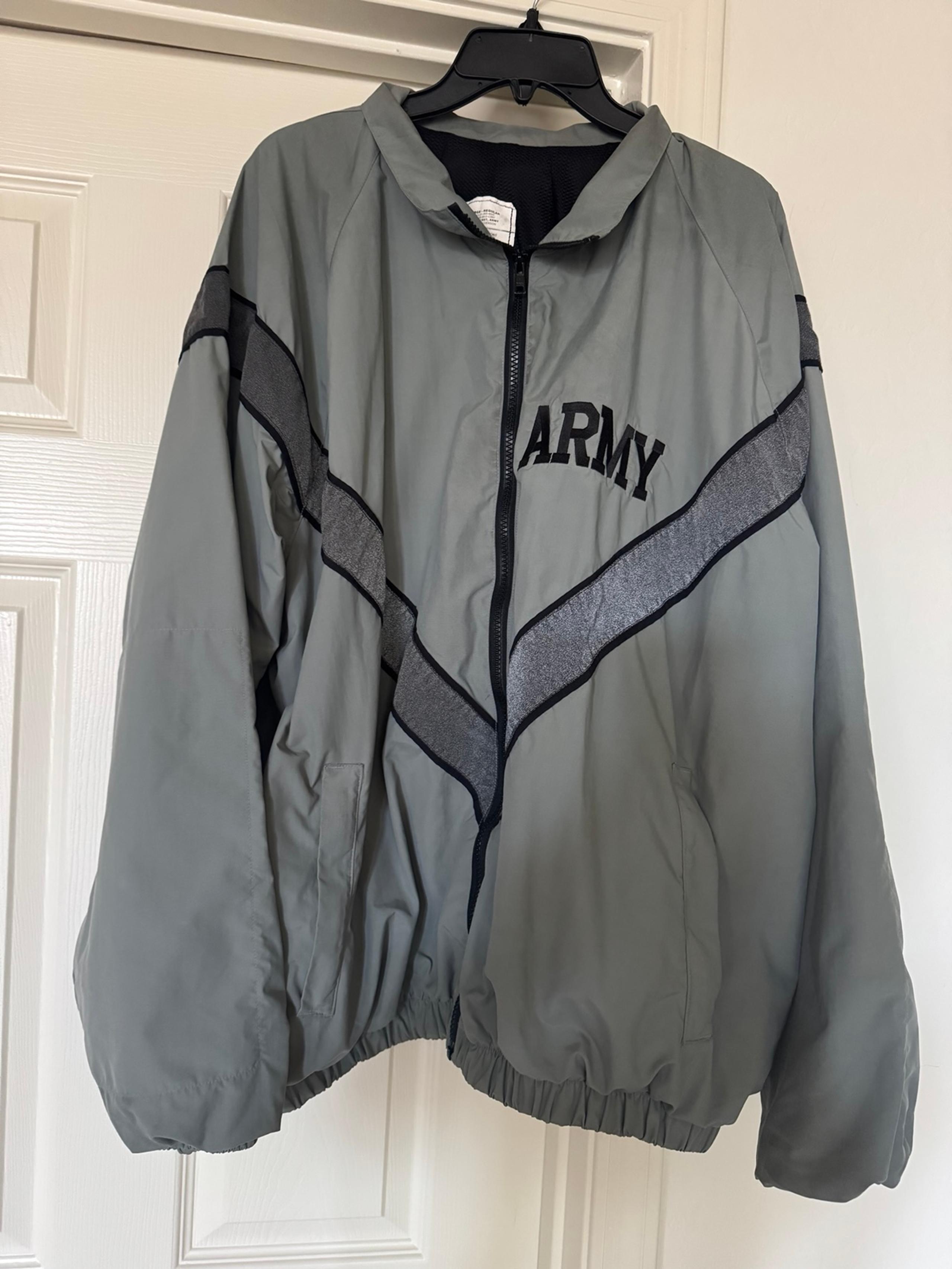 US Army Improved Physical Uniform Reflective PT Jacket IPFU Training Jacket Mens
