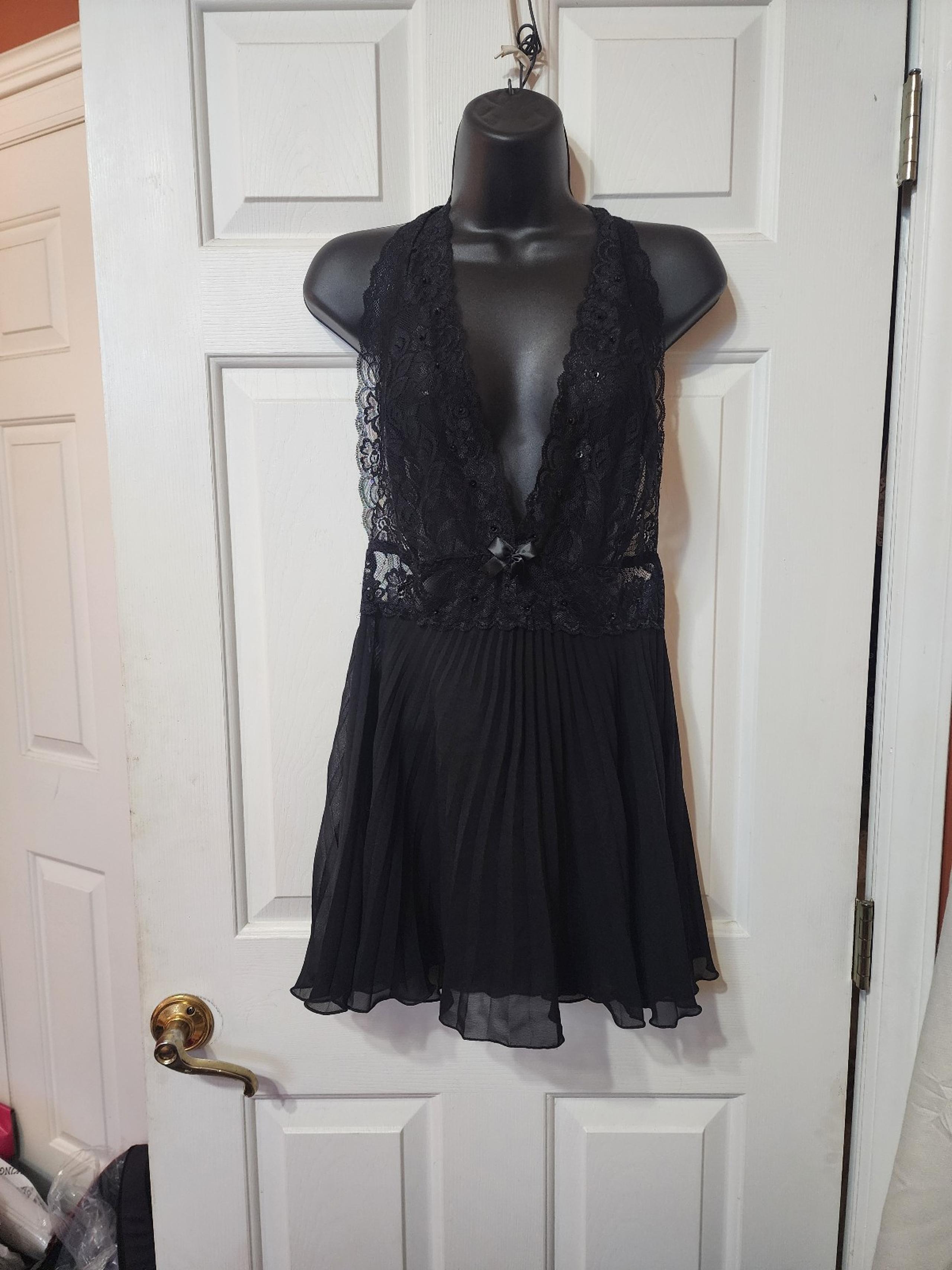 Seductive Wear By Cinema Etoile Women's Black Lingerie Dress Size Large