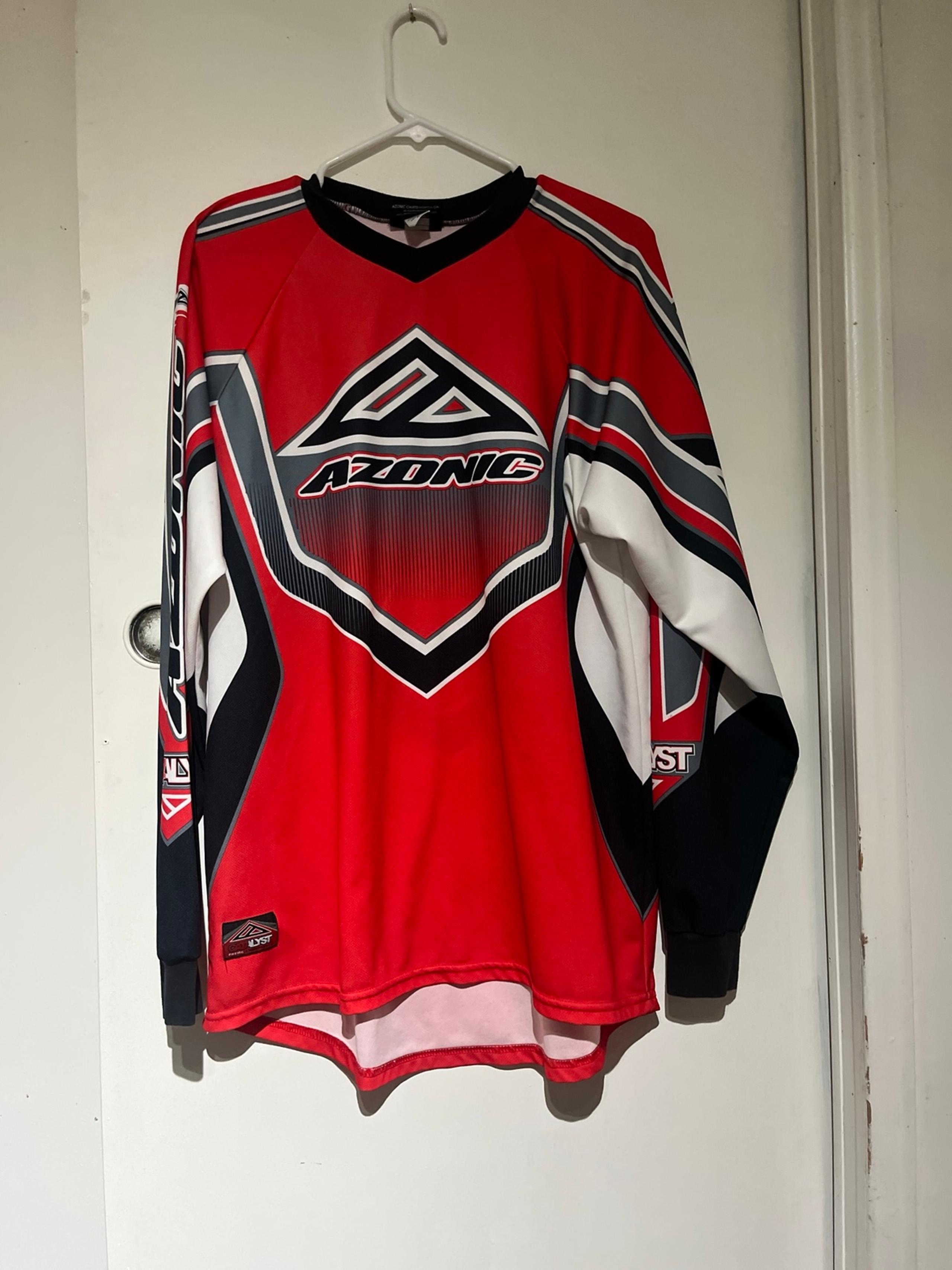 Shirts Azonic catalyst Red M jersey croos off road men