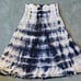 Vtg Cotton Crochet Hippie Bohemian Gypsy Festival Tie Dye Tier Midi Skirt Sz L