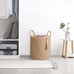 Tall Wicker Laundry Basket Woven Storage Decorative Natural Rope 15 Wx17.7 L