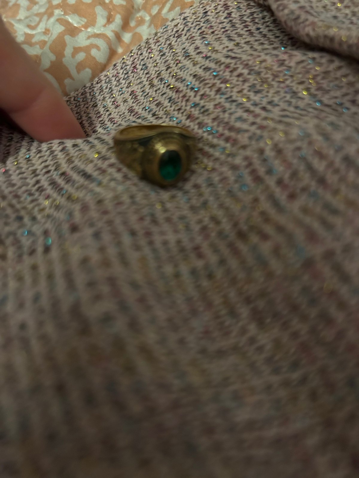 Jostens Emerald Class Ring 86’ 6