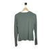 By Anthropologie Ribbed Henley Top in Sage Green Size L
