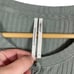 By Anthropologie Ribbed Henley Top in Sage Green Size L