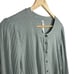 By Anthropologie Ribbed Henley Top in Sage Green Size L