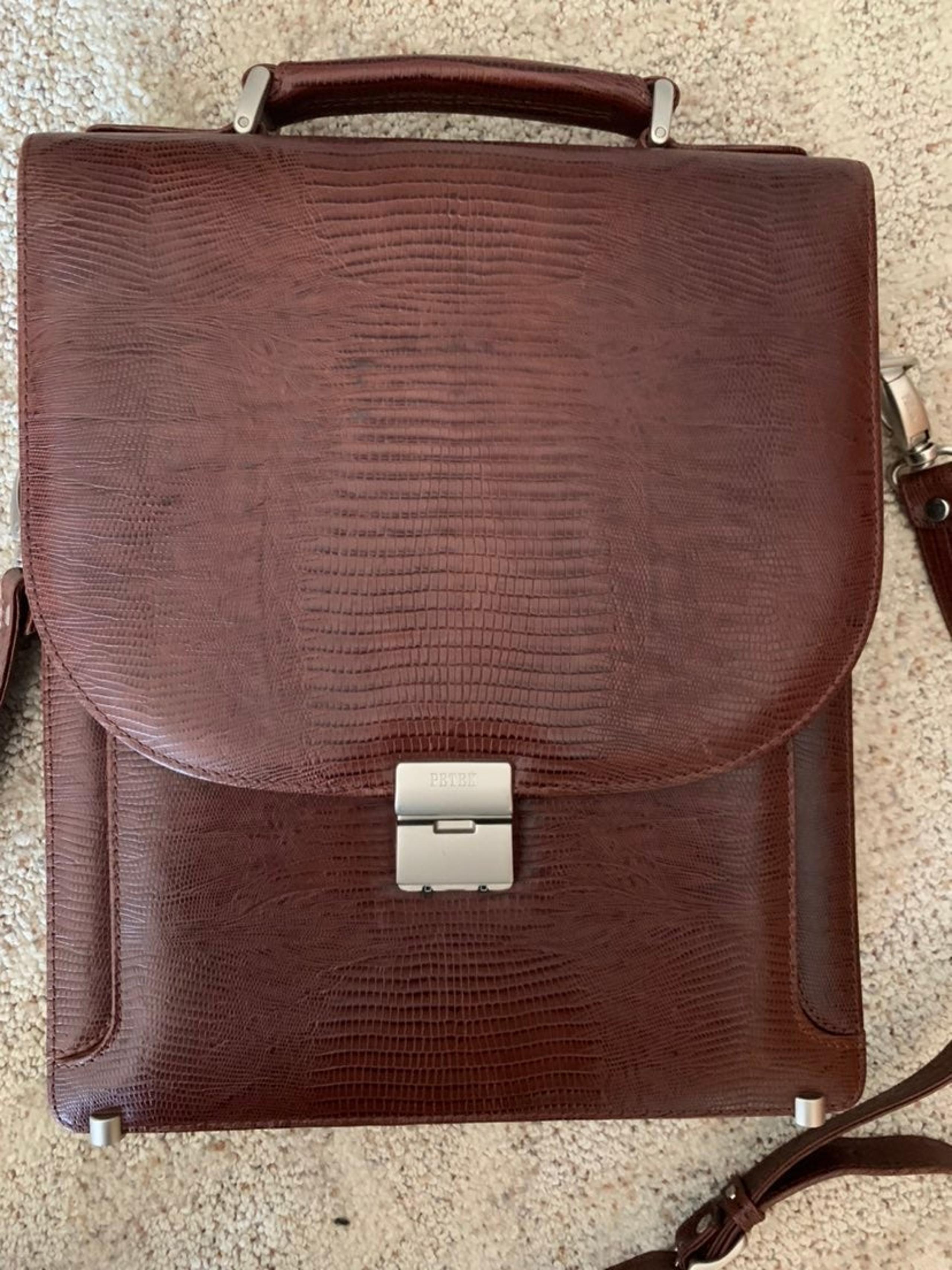 Petek 1855 Genuine Leather Men's Handbag
