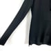 Brochu Walker Landers Sweater Top Black Deep Vee Pullover Long Sleeve Sz S