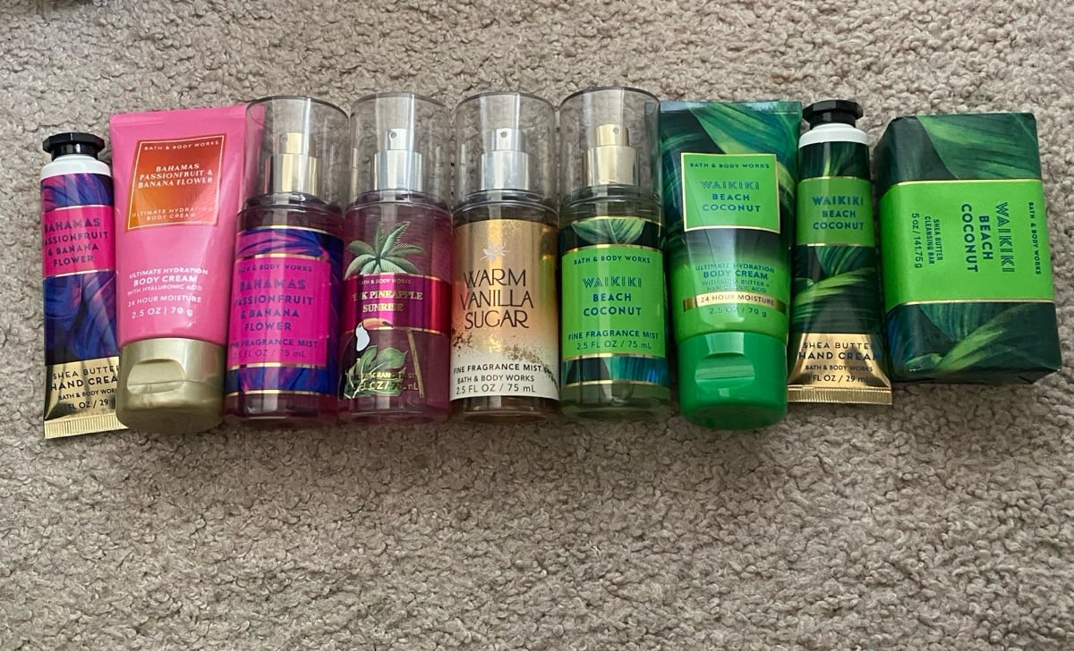 Bath and Body Works Summer bundle