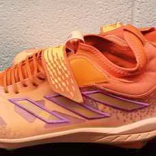 Adidas Adizero Afterburner Mend’s Orange Metal Baseball Cleats Size 14