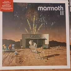 Mammoth Autographed Mammoth 2 translucent clear splatter vinyl record WVH