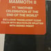 Mammoth Autographed Mammoth 2 translucent clear splatter vinyl record WVH