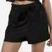 Express paper bag midi high waisted shorts tie knot size 2