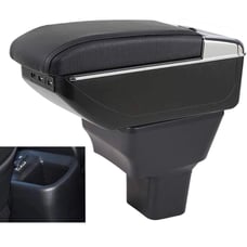 Nissan Kicks 2016-2021 Dual Layer Car Armrest Interior Storage Box Auto Center C