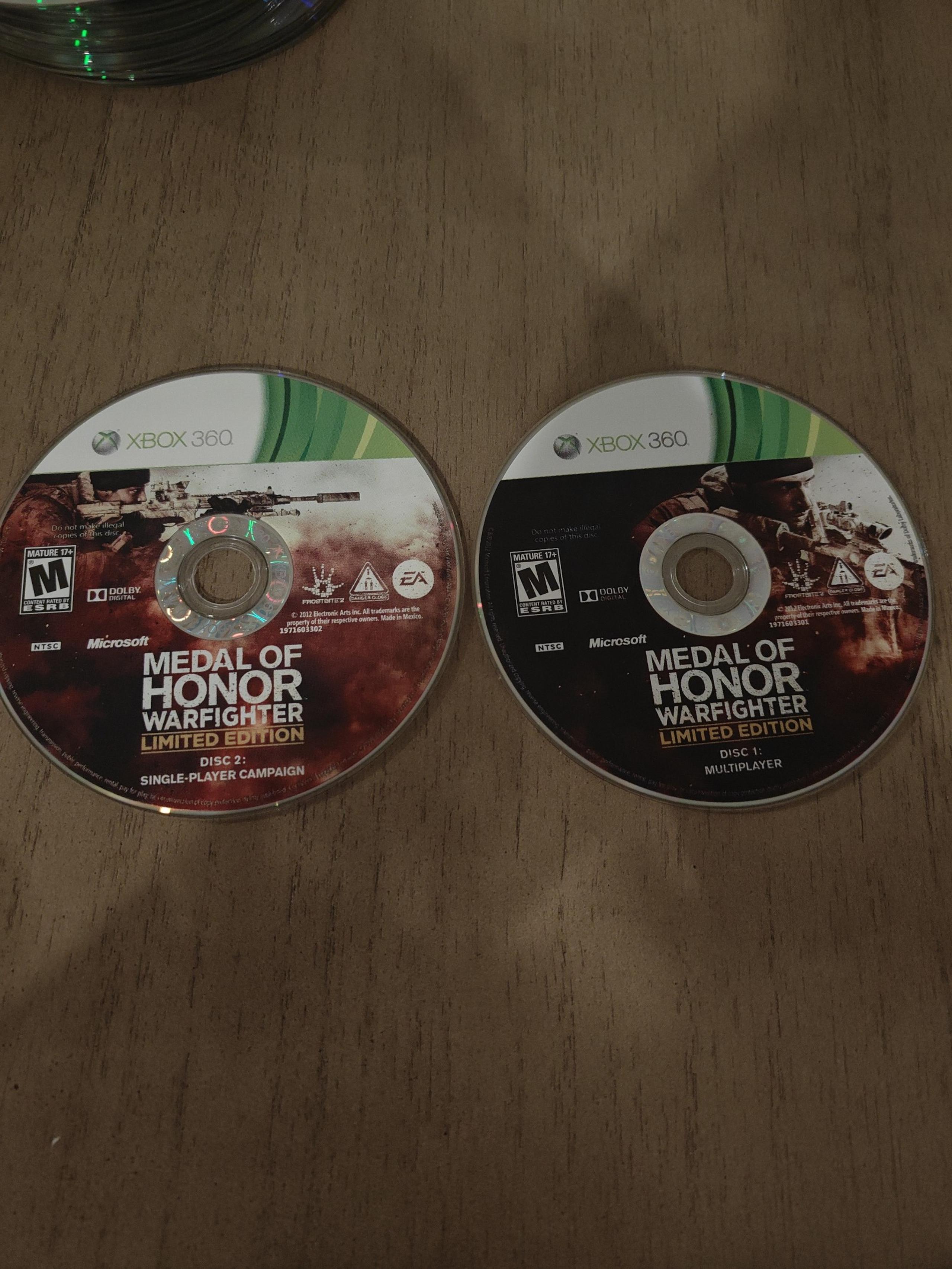Medal of Honor Warfighter Limited Edition for Xbox 360 disc only - Microsoft